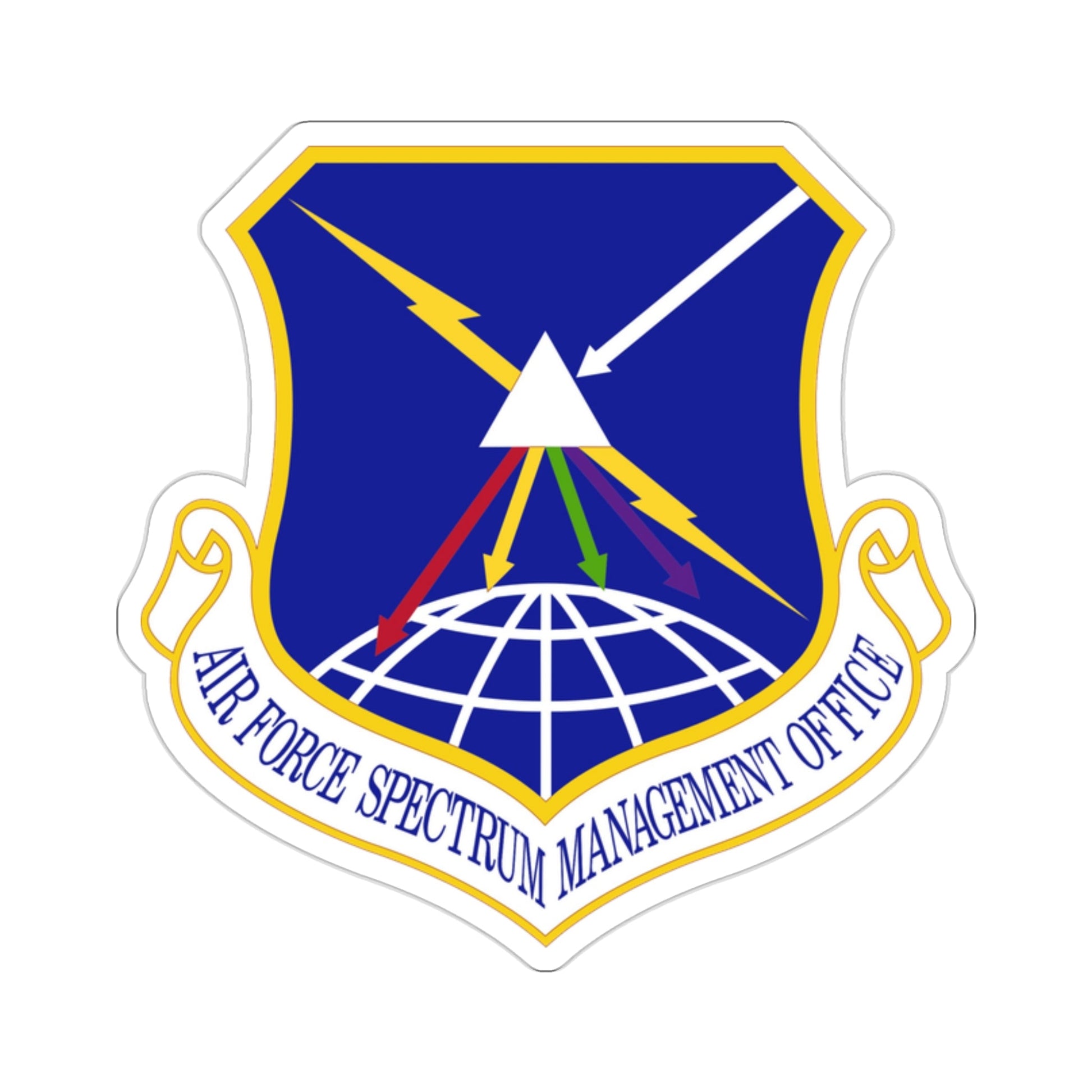 Air Force Spectrum Management Office (U.S. Air Force) STICKER Vinyl Die-Cut Decal-2 Inch-The Sticker Space