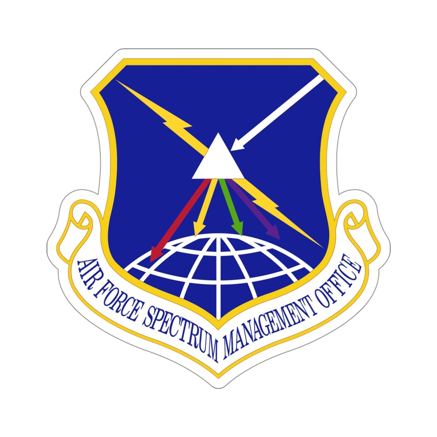 Air Force Spectrum Management Office (U.S. Air Force) STICKER Vinyl Die-Cut Decal-4 Inch-The Sticker Space