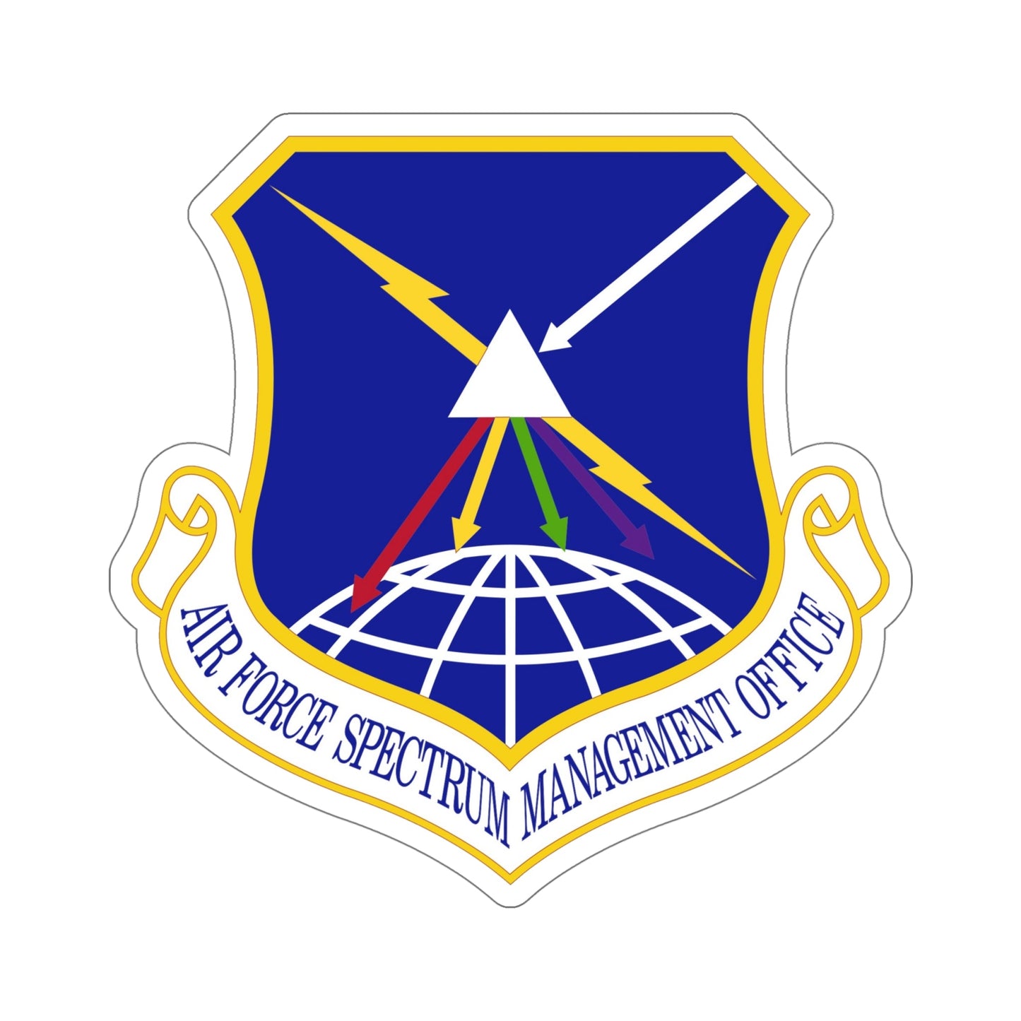 Air Force Spectrum Management Office (U.S. Air Force) STICKER Vinyl Die-Cut Decal-6 Inch-The Sticker Space