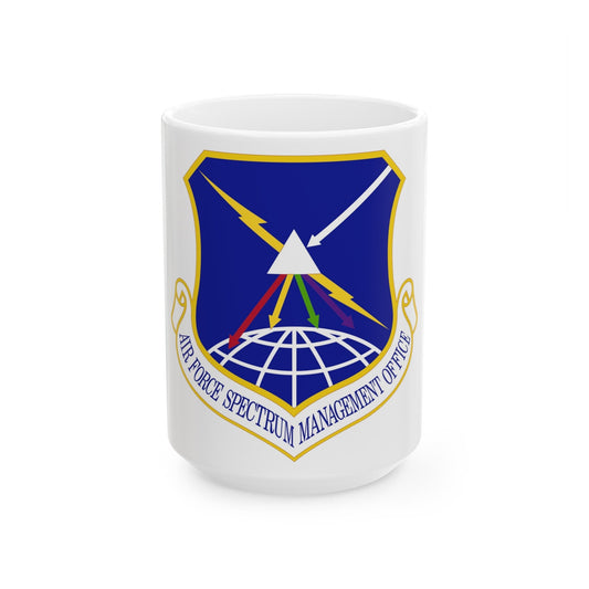 Air Force Spectrum Management Office (U.S. Air Force) White Coffee Mug-15oz-The Sticker Space