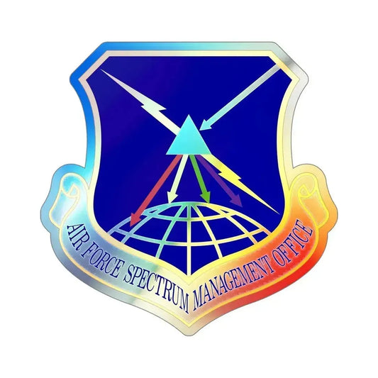 Air Force Spectrum Management Office (U.S. Air Force) Holographic STICKER Die-Cut Vinyl Decal 6 Inch Holographic - The Sticker Space