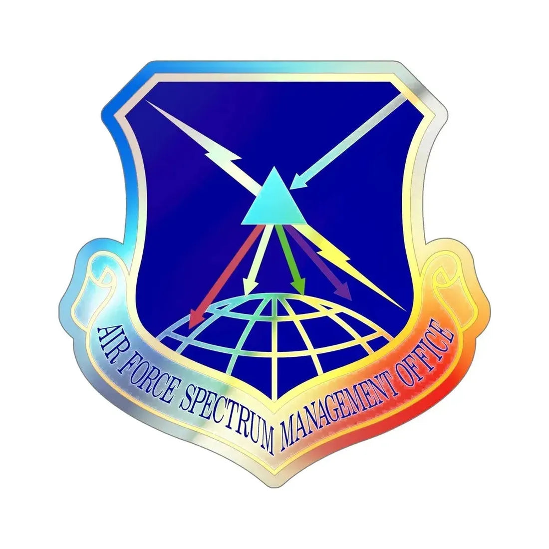 Air Force Spectrum Management Office (U.S. Air Force) Holographic STICKER Die-Cut Vinyl Decal - The Sticker Space
