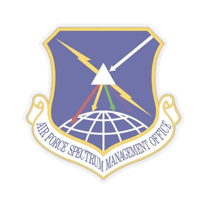 Air Force Spectrum Management Office (U.S. Air Force) STICKER Vinyl Kiss-Cut Decal 4 Inch Transparent - The Sticker Space