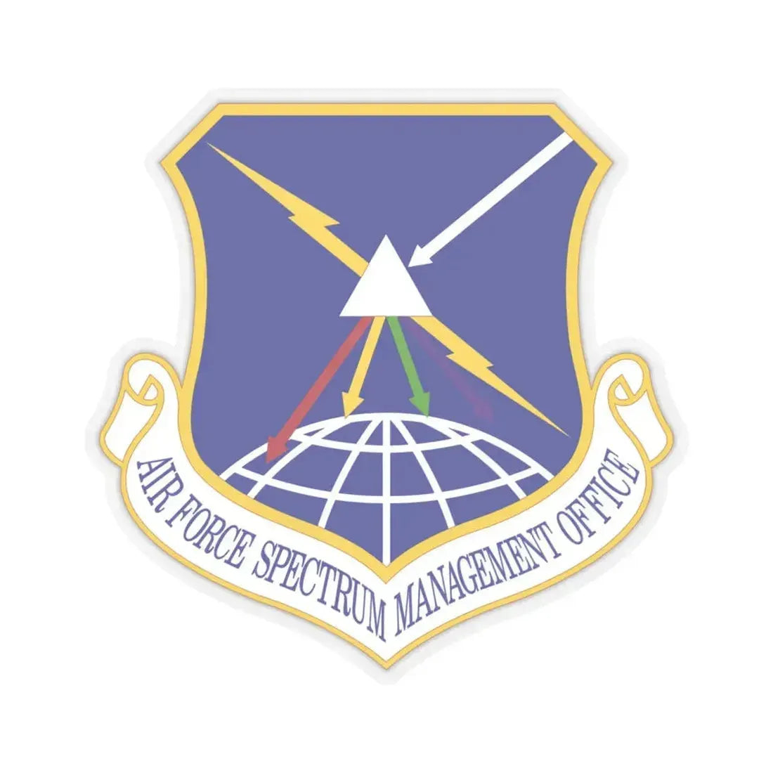 Air Force Spectrum Management Office (U.S. Air Force) STICKER Vinyl Kiss-Cut Decal 6 Inch Transparent - The Sticker Space