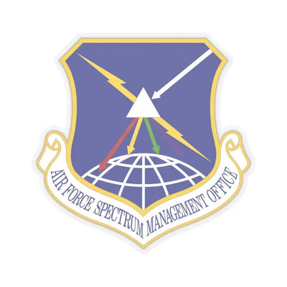Air Force Spectrum Management Office (U.S. Air Force) STICKER Vinyl Kiss-Cut Decal 6 Inch Transparent - The Sticker Space