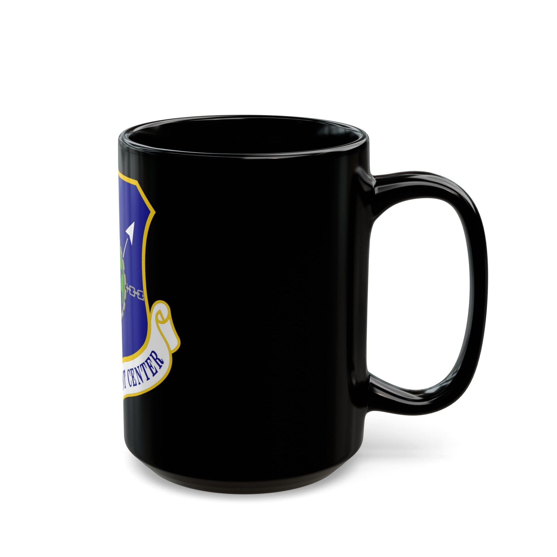 Air Force Sustainment Center (U.S. Air Force) Black Coffee Mug-The Sticker Space