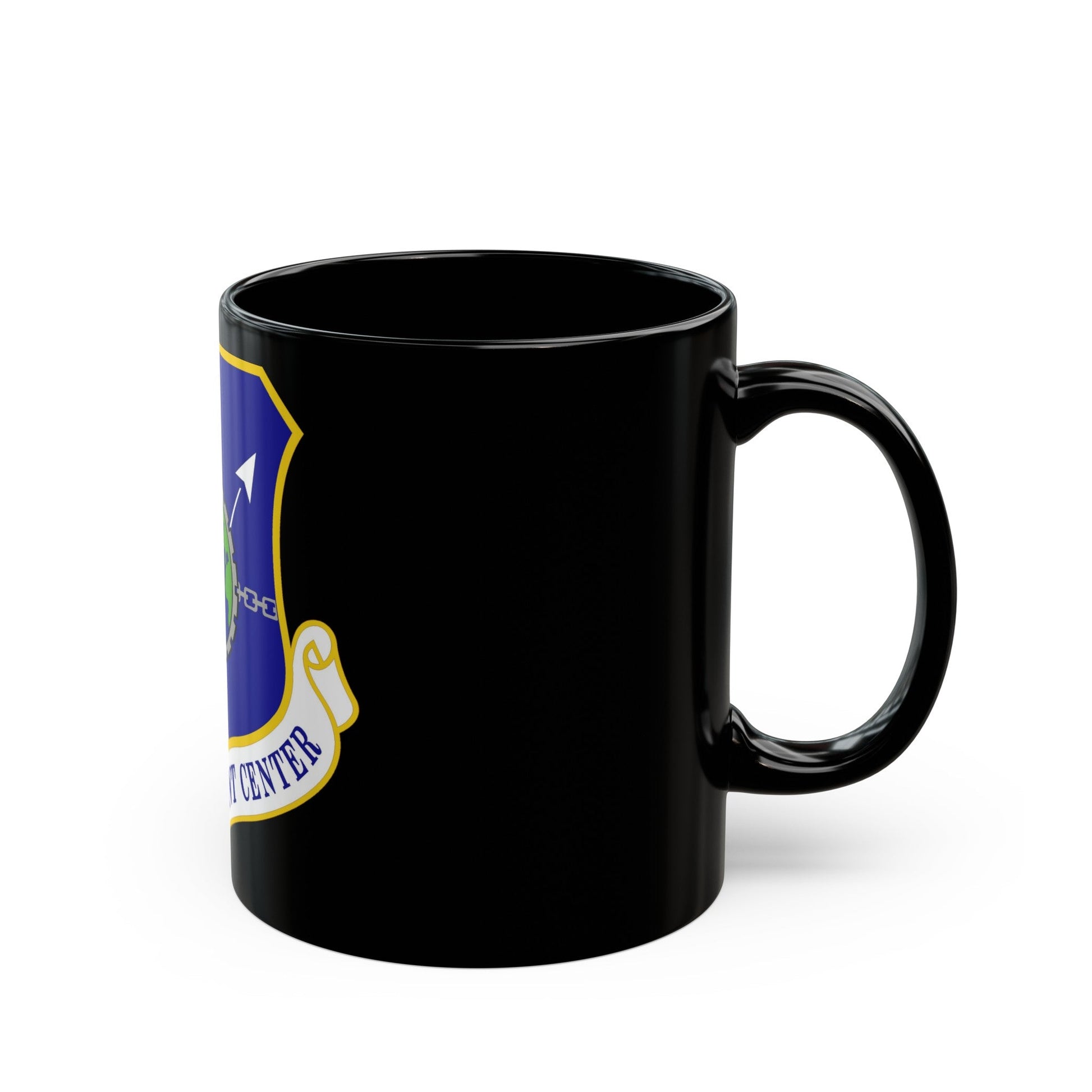 Air Force Sustainment Center (U.S. Air Force) Black Coffee Mug-The Sticker Space