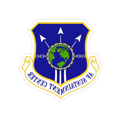 Air Force Sustainment Center (U.S. Air Force) REVERSE PRINT Transparent STICKER-4 Inch-The Sticker Space