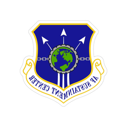 Air Force Sustainment Center (U.S. Air Force) REVERSE PRINT Transparent STICKER-5 Inch-The Sticker Space