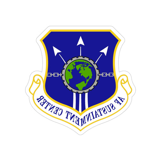 Air Force Sustainment Center (U.S. Air Force) REVERSE PRINT Transparent STICKER-6 Inch-The Sticker Space