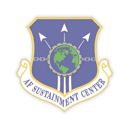 Air Force Sustainment Center (U.S. Air Force) STICKER Vinyl Kiss-Cut Decal 3 Inch Transparent - The Sticker Space