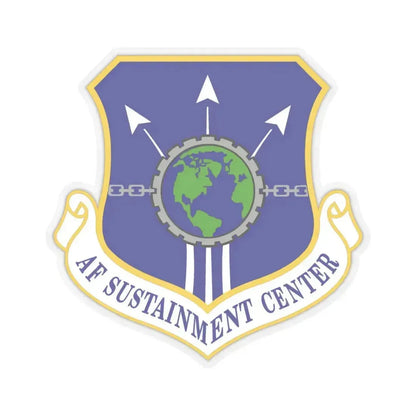 Air Force Sustainment Center (U.S. Air Force) STICKER Vinyl Kiss-Cut Decal 6 Inch Transparent - The Sticker Space