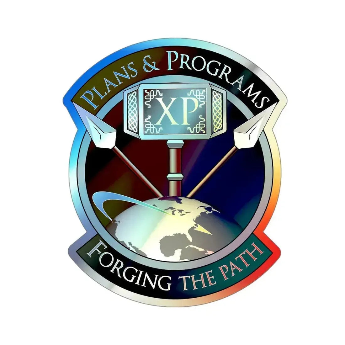 Air Force Technical Applications Center (U.S. Air Force) Holographic STICKER Die-Cut Vinyl Decal 4 Inch Holographic - The Sticker Space