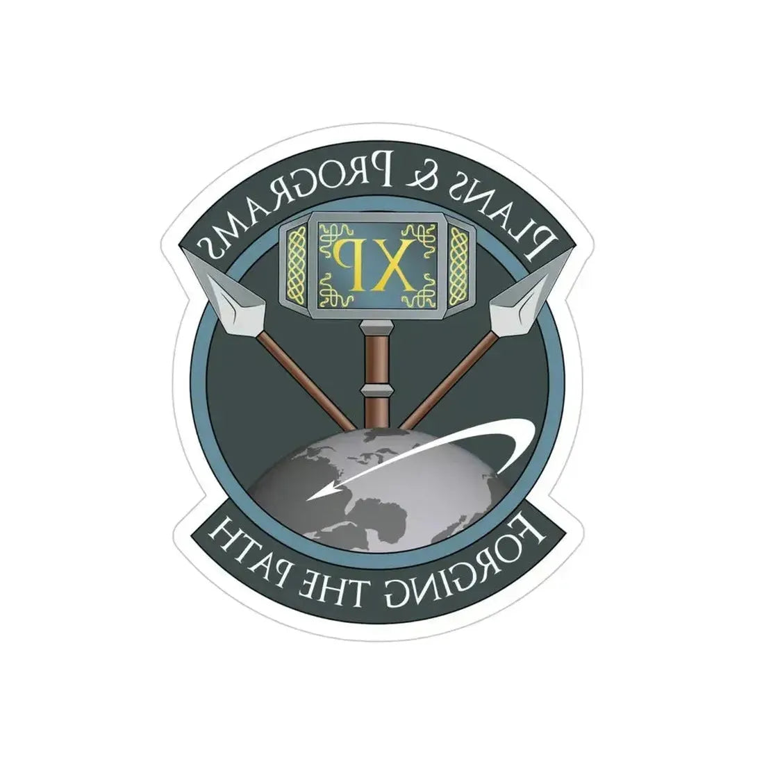 Air Force Technical Applications Center (U.S. Air Force) REVERSE PRINT Transparent Die-Cut STICKER 4 Inch Die-Cut Transparent - The Sticker Space