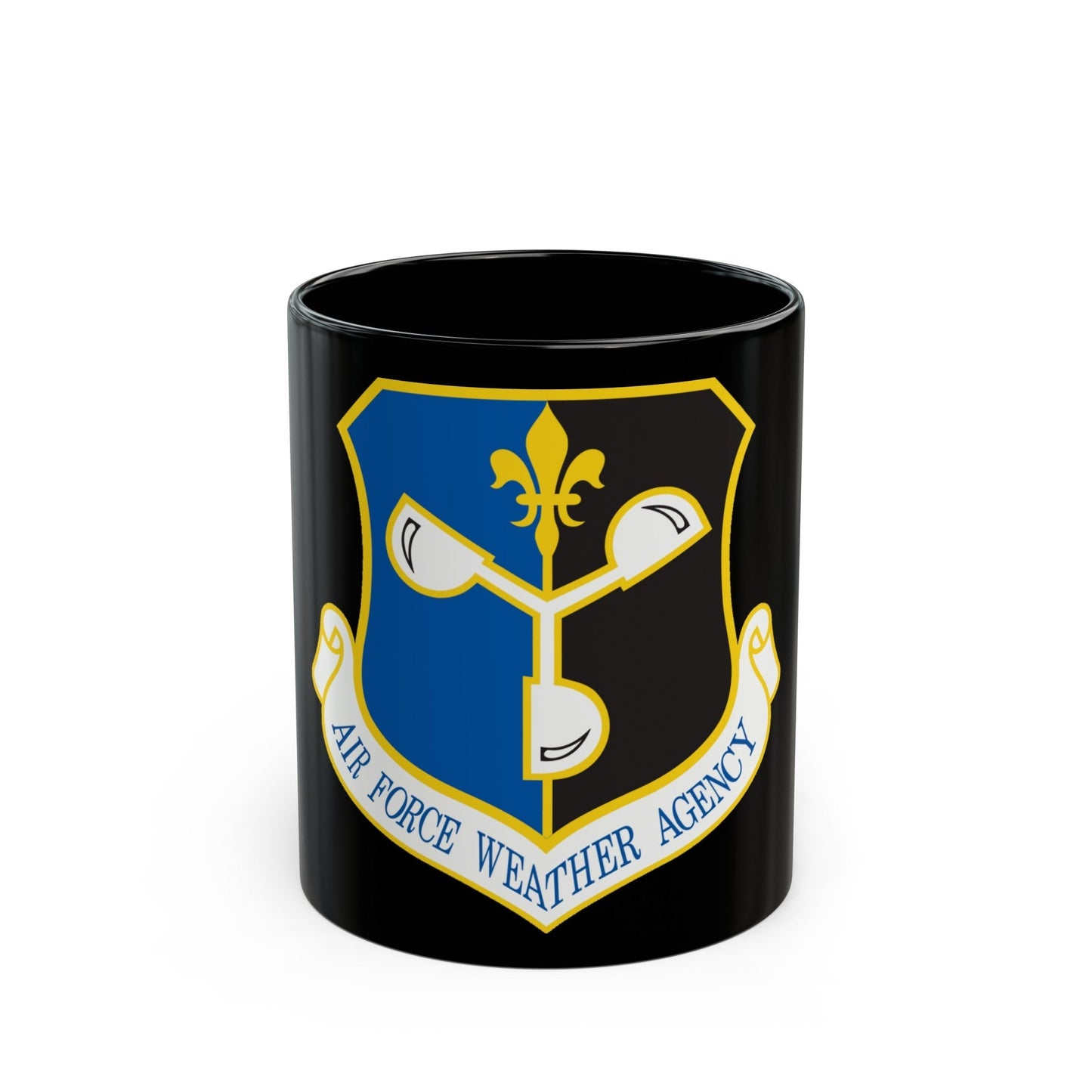 Air Force Weather Agency (U.S. Air Force) Black Coffee Mug-11oz-The Sticker Space