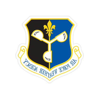 Air Force Weather Agency (U.S. Air Force) REVERSE PRINT Transparent STICKER-2 Inch-The Sticker Space