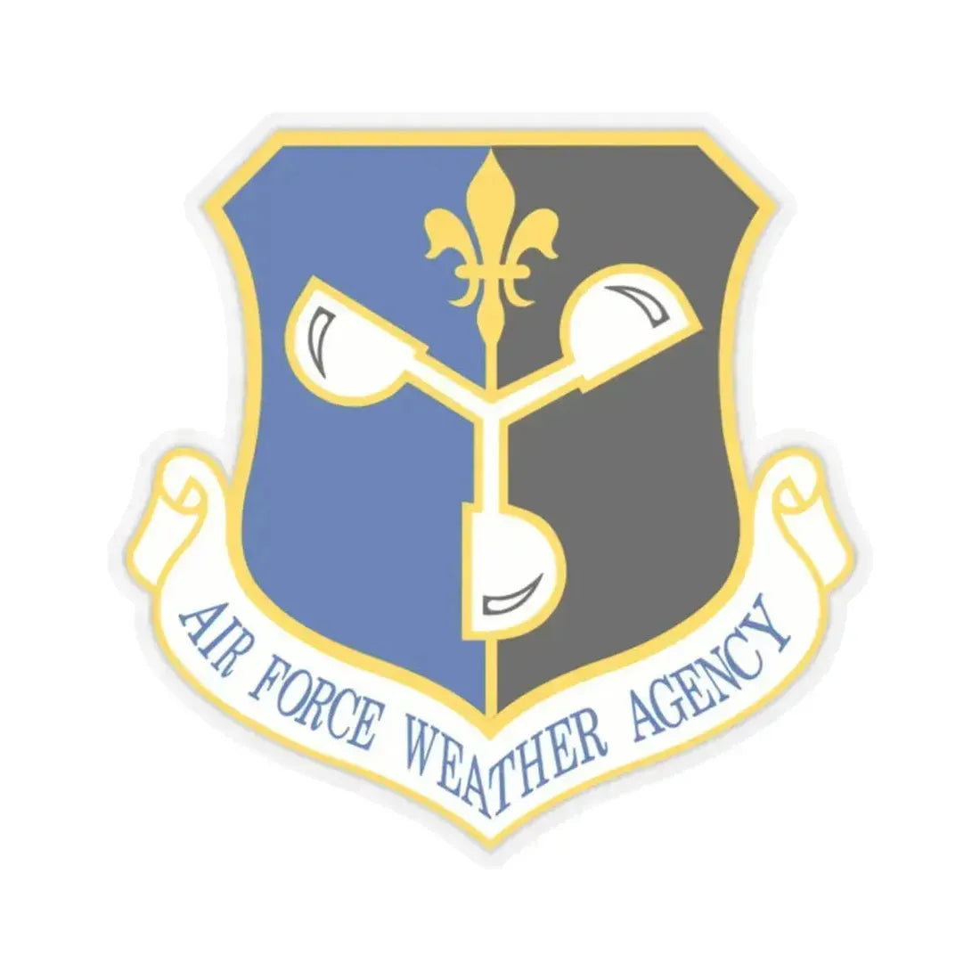 Air Force Weather Agency (U.S. Air Force) STICKER Vinyl Kiss-Cut Decal 2 Inch Transparent - The Sticker Space