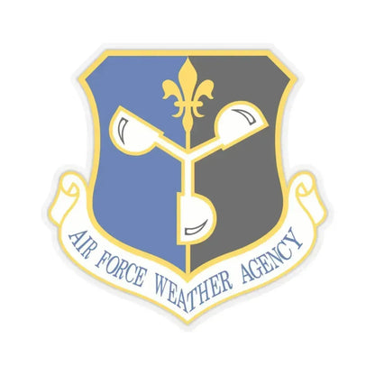 Air Force Weather Agency (U.S. Air Force) STICKER Vinyl Kiss-Cut Decal 4 Inch Transparent - The Sticker Space