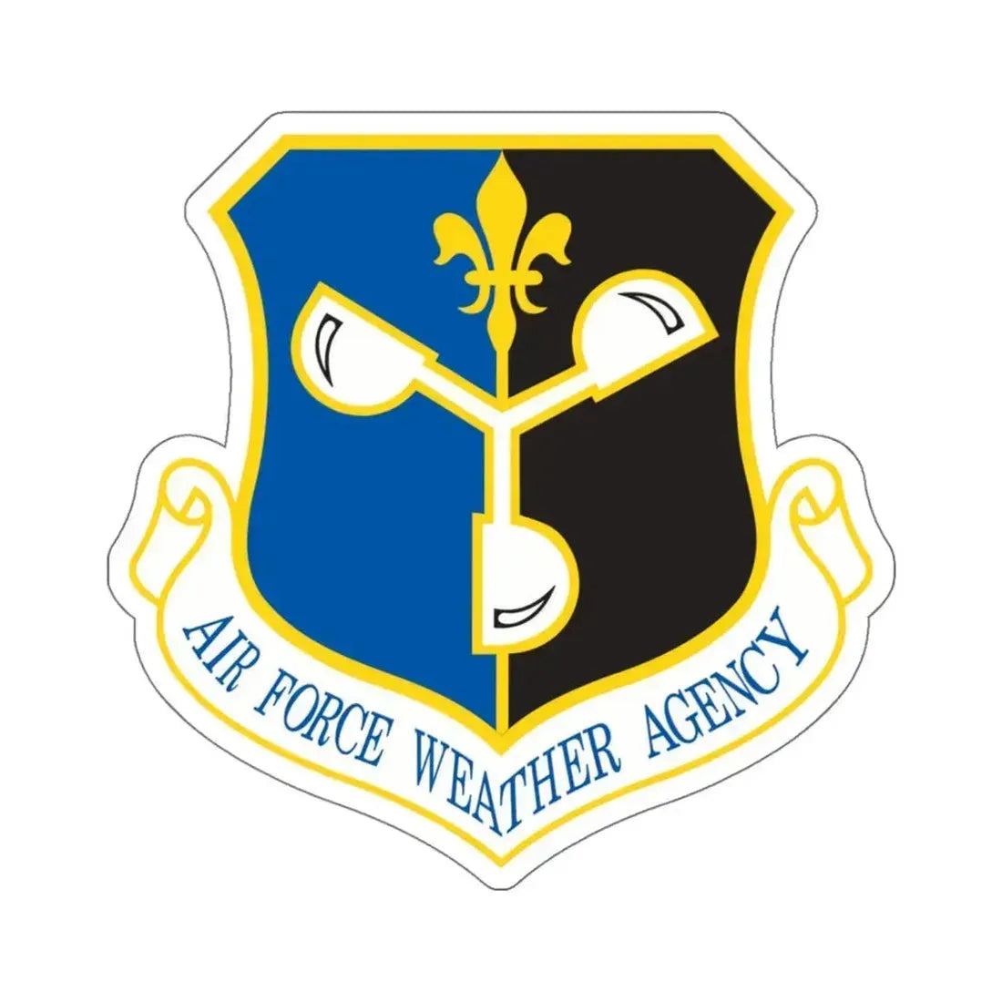Air Force Weather Agency (U.S. Air Force) STICKER Vinyl Kiss-Cut Decal 6 Inch White - The Sticker Space