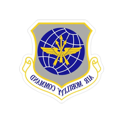 Air Mobility Command (U.S. Air Force) REVERSE PRINT Transparent Die-Cut STICKER - The Sticker Space