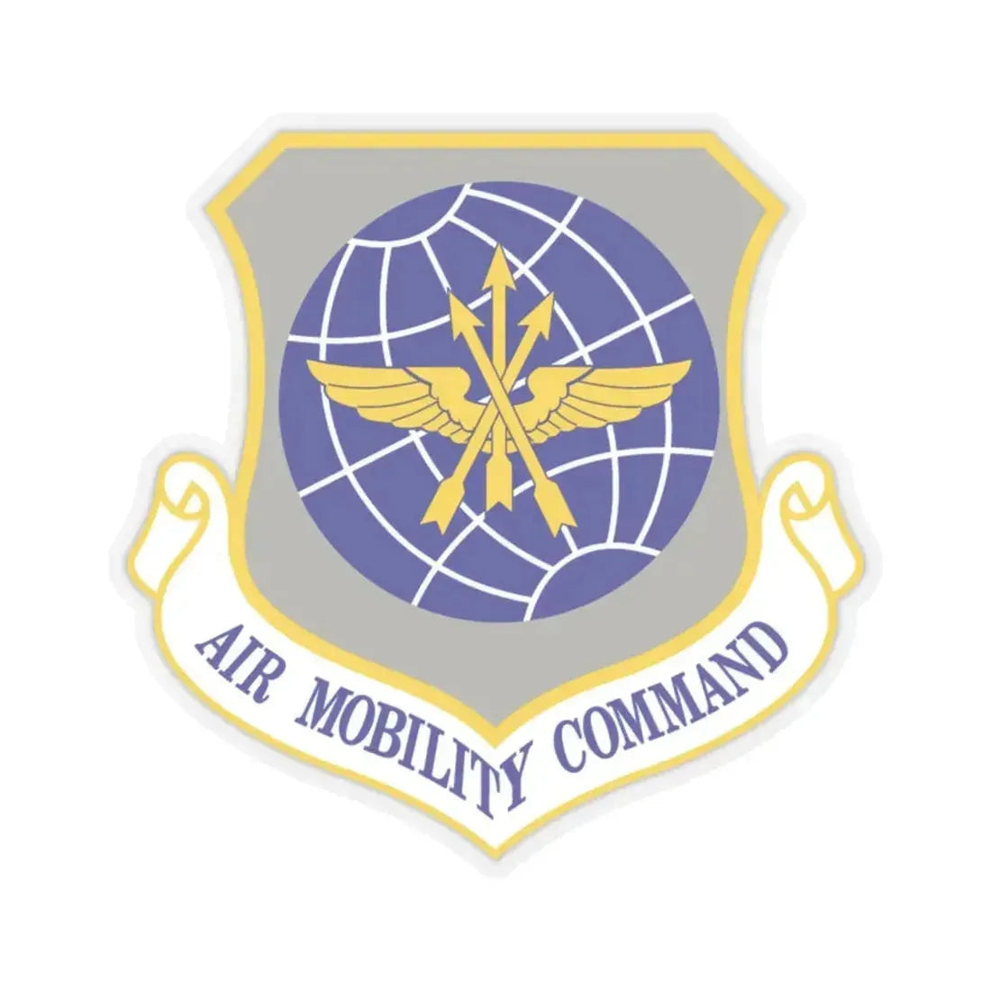 Air Mobility Command (U.S. Air Force) STICKER Vinyl Kiss-Cut Decal 2 Inch Transparent - The Sticker Space