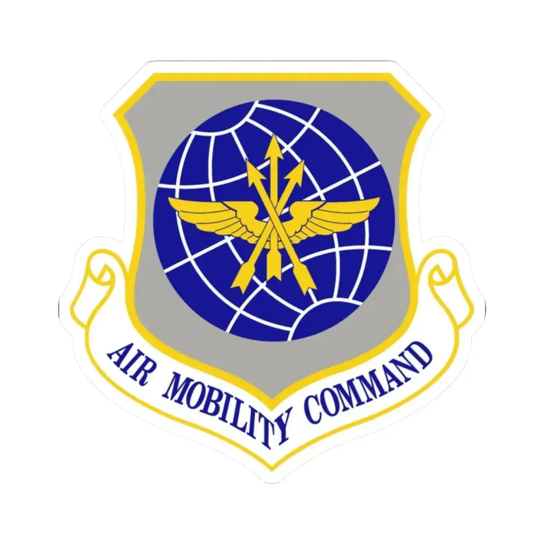 Air Mobility Command (U.S. Air Force) STICKER Vinyl Kiss-Cut Decal 2 Inch White - The Sticker Space