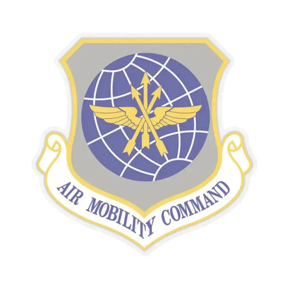 Air Mobility Command (U.S. Air Force) STICKER Vinyl Kiss-Cut Decal 3 Inch Transparent - The Sticker Space