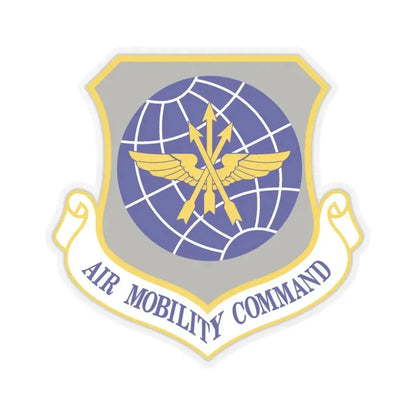 Air Mobility Command (U.S. Air Force) STICKER Vinyl Kiss-Cut Decal 4 Inch Transparent - The Sticker Space