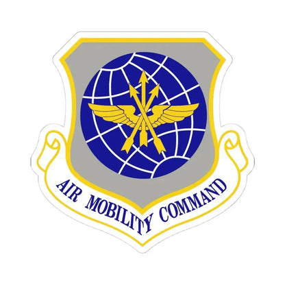 Air Mobility Command (U.S. Air Force) STICKER Vinyl Kiss-Cut Decal 4 Inch White - The Sticker Space