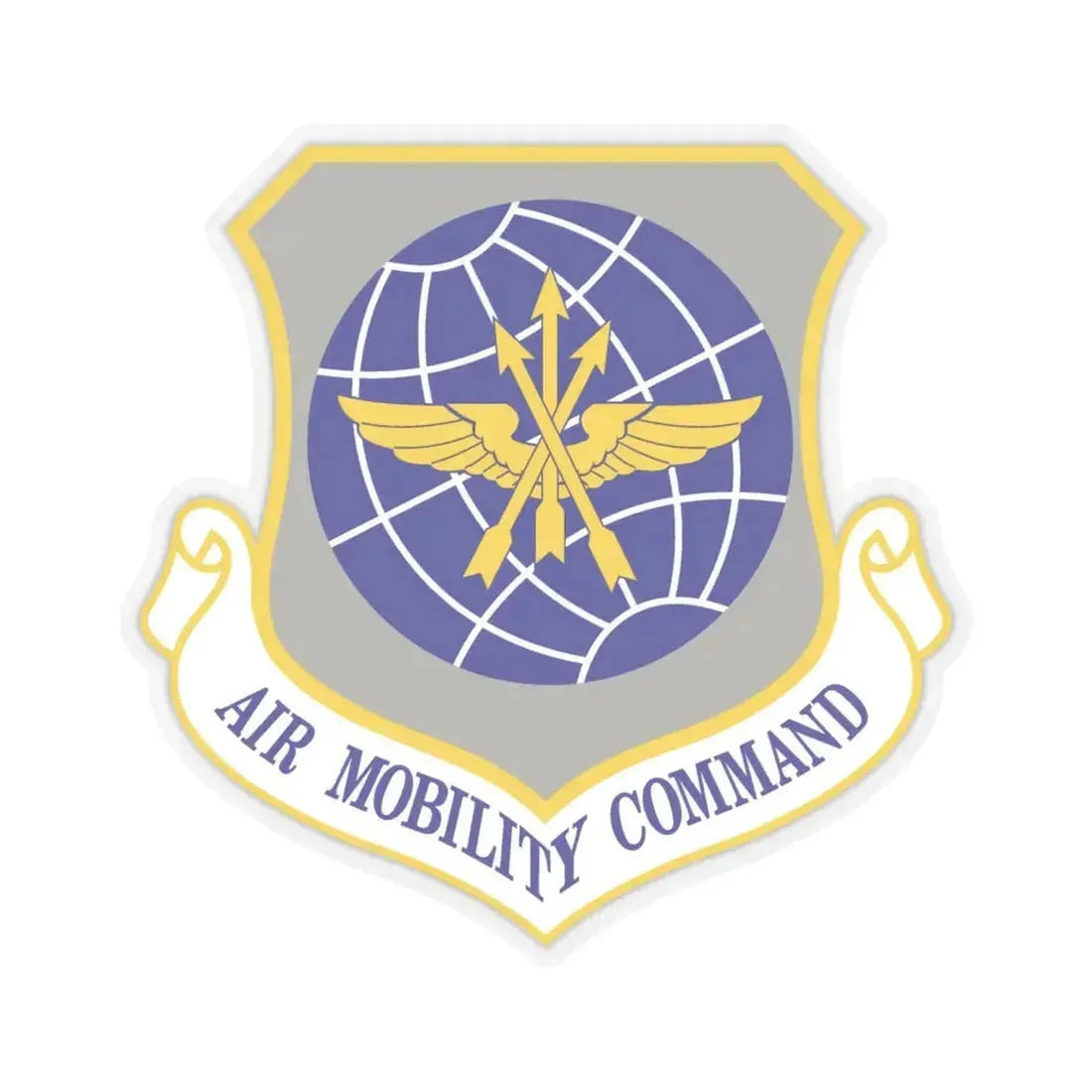 Air Mobility Command (U.S. Air Force) STICKER Vinyl Kiss-Cut Decal 6 Inch Transparent - The Sticker Space