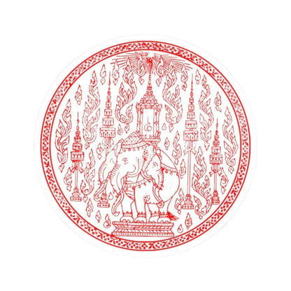 Airaphot Ong Yai seal red (Thailand) STICKER Vinyl Kiss-Cut Decal 2 Inch White - The Sticker Space