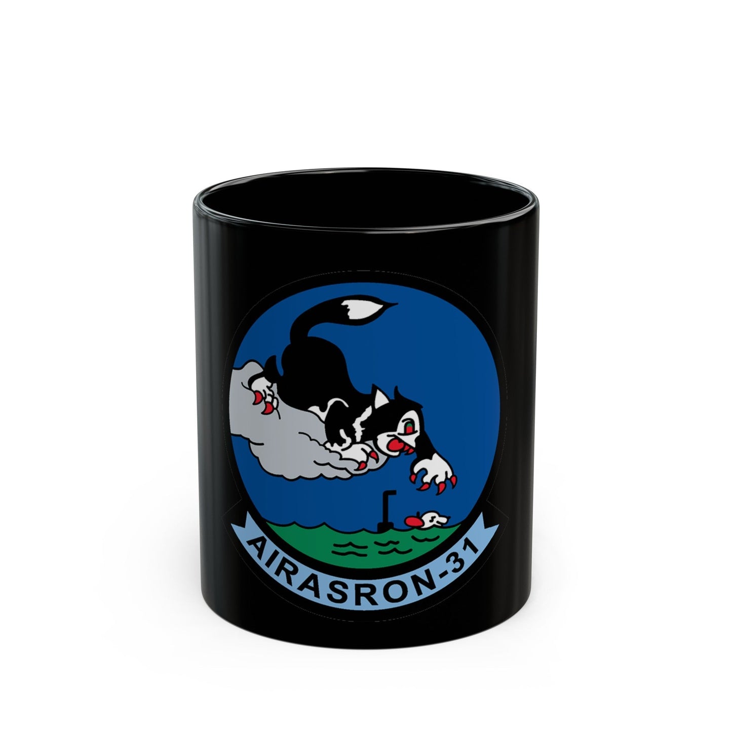 AIRASRON 31 (U.S. Navy) Black Coffee Mug-11oz-The Sticker Space