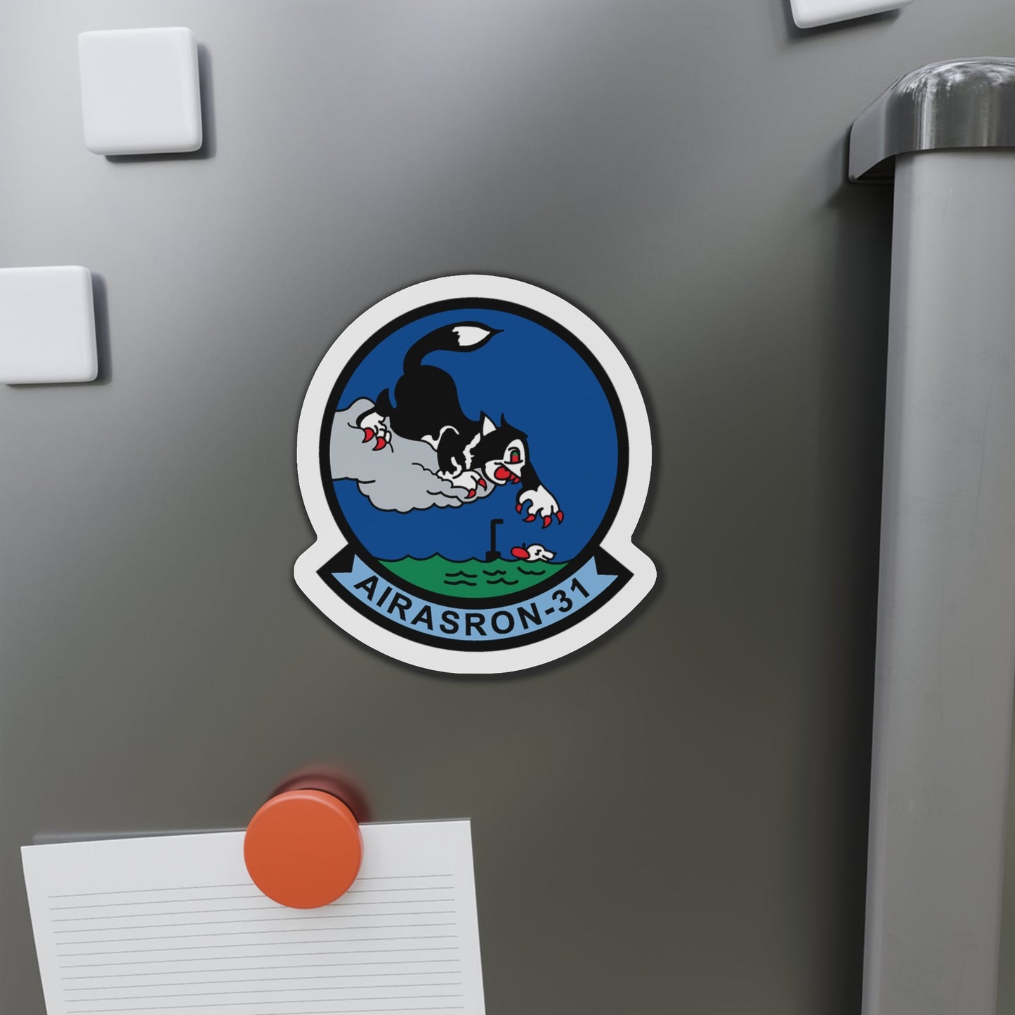 AIRASRON 31 (U.S. Navy) Die-Cut Magnet-The Sticker Space