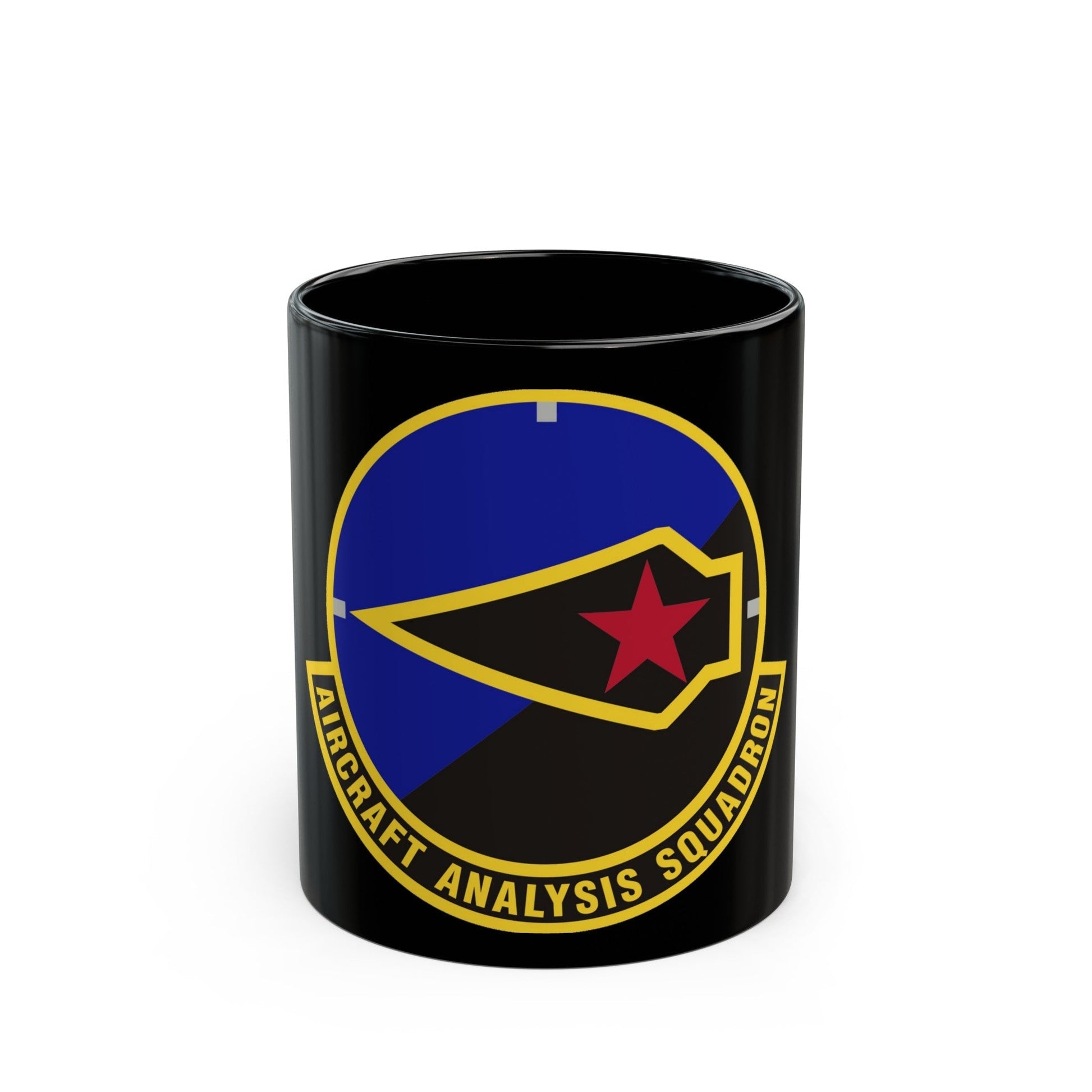 Aircraft Analysis Squadron (U.S. Air Force) Black Coffee Mug-11oz-The Sticker Space