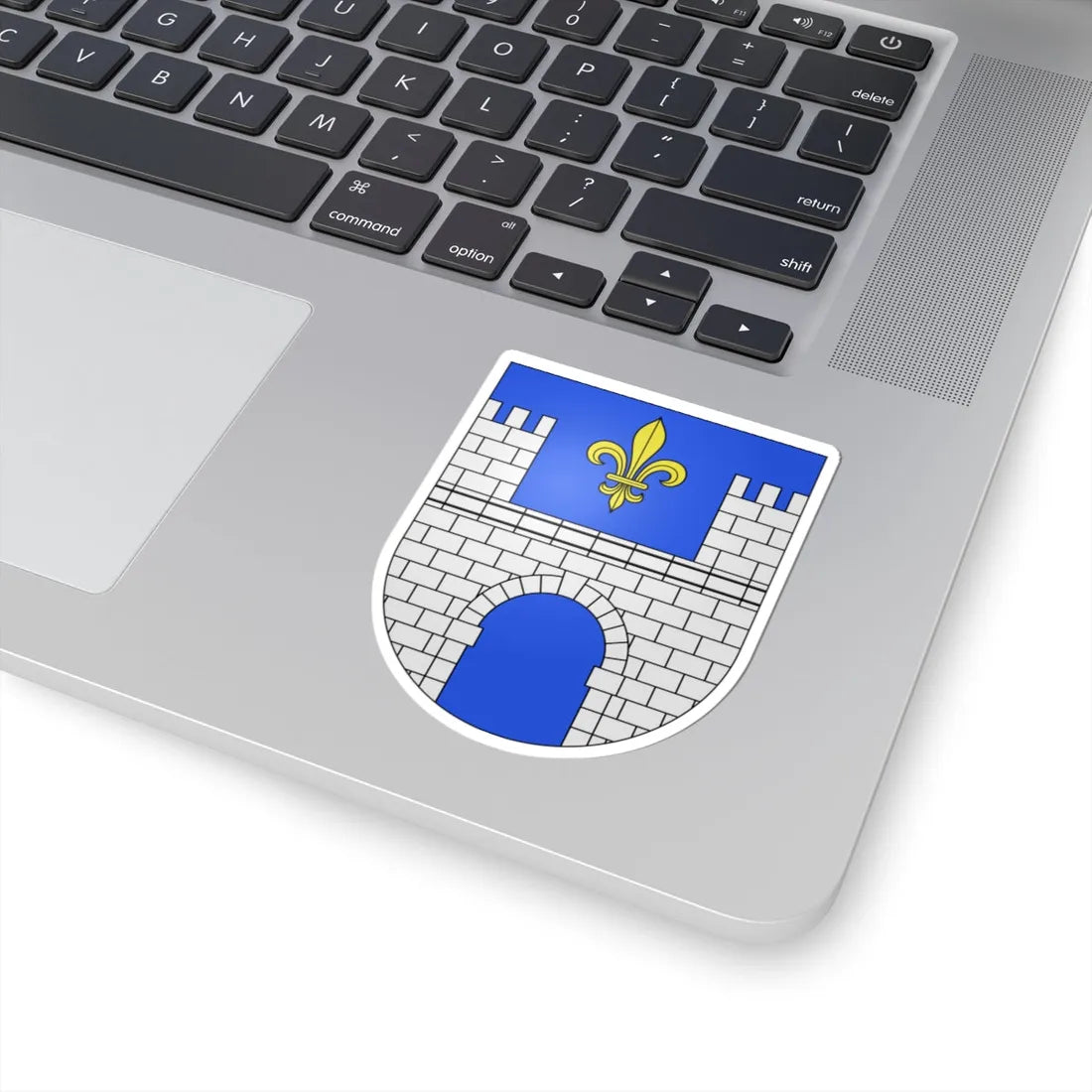 AireLaVille-coat of arms (Switzerland) (Coat of Arms) STICKER Vinyl Kiss-Cut Decal - The Sticker Space