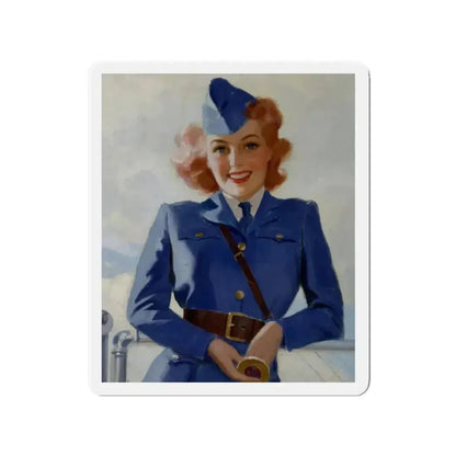 Airline Model (Magazine Illustration) Refrigerator Magnet - The Sticker Space