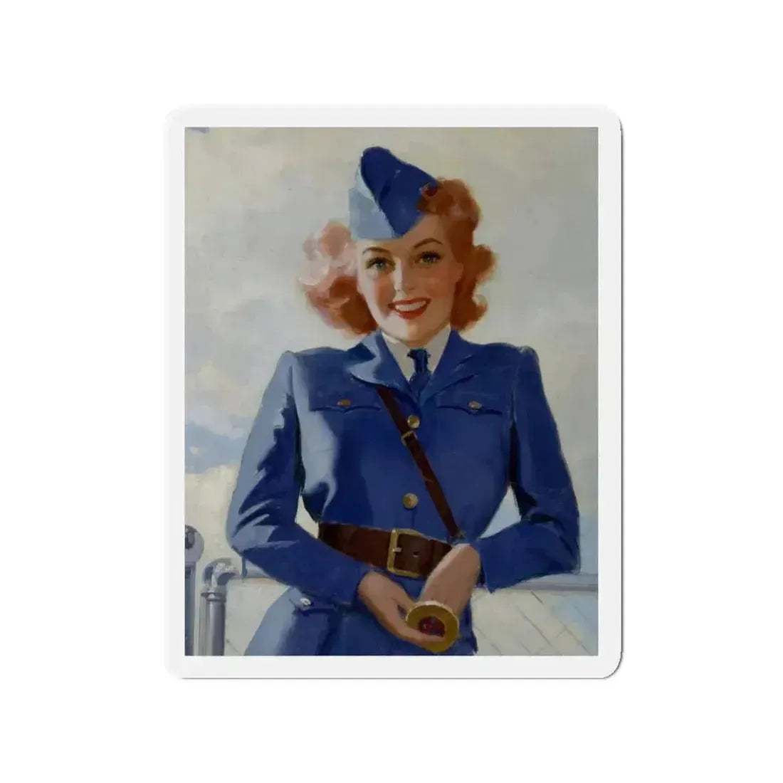 Airline Model (Magazine Illustration) Refrigerator Magnet - The Sticker Space