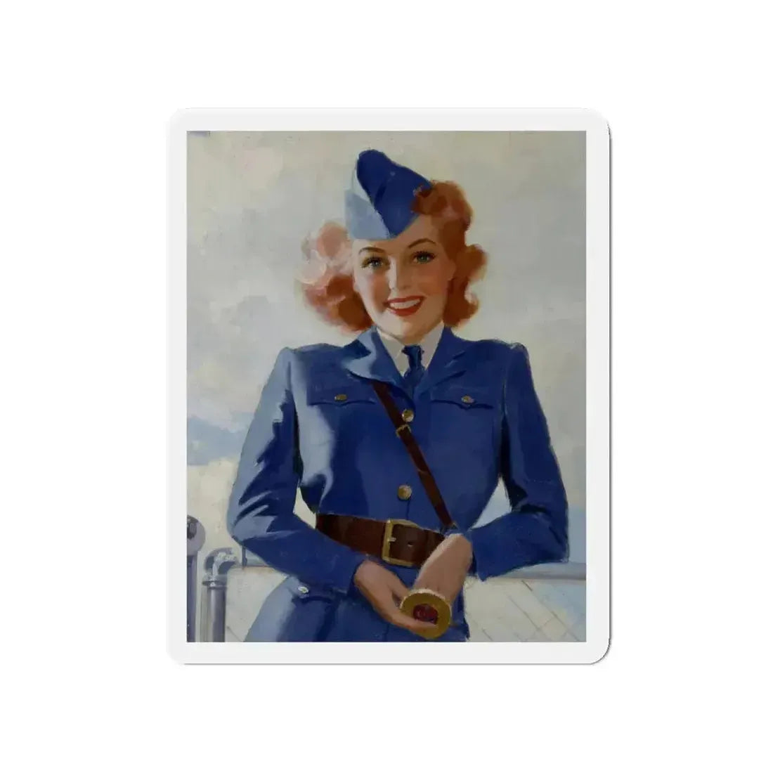 Airline Model (Magazine Illustration) Refrigerator Magnet - The Sticker Space