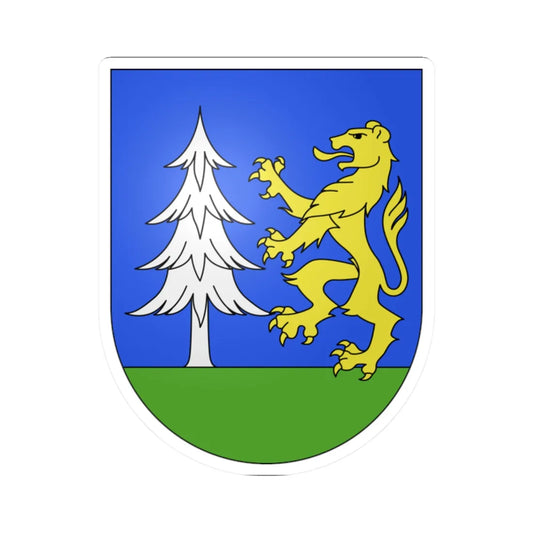 Airolo-coat of arms (Switzerland) (Coat of Arms) STICKER Vinyl Kiss-Cut Decal 2 Inch White - The Sticker Space