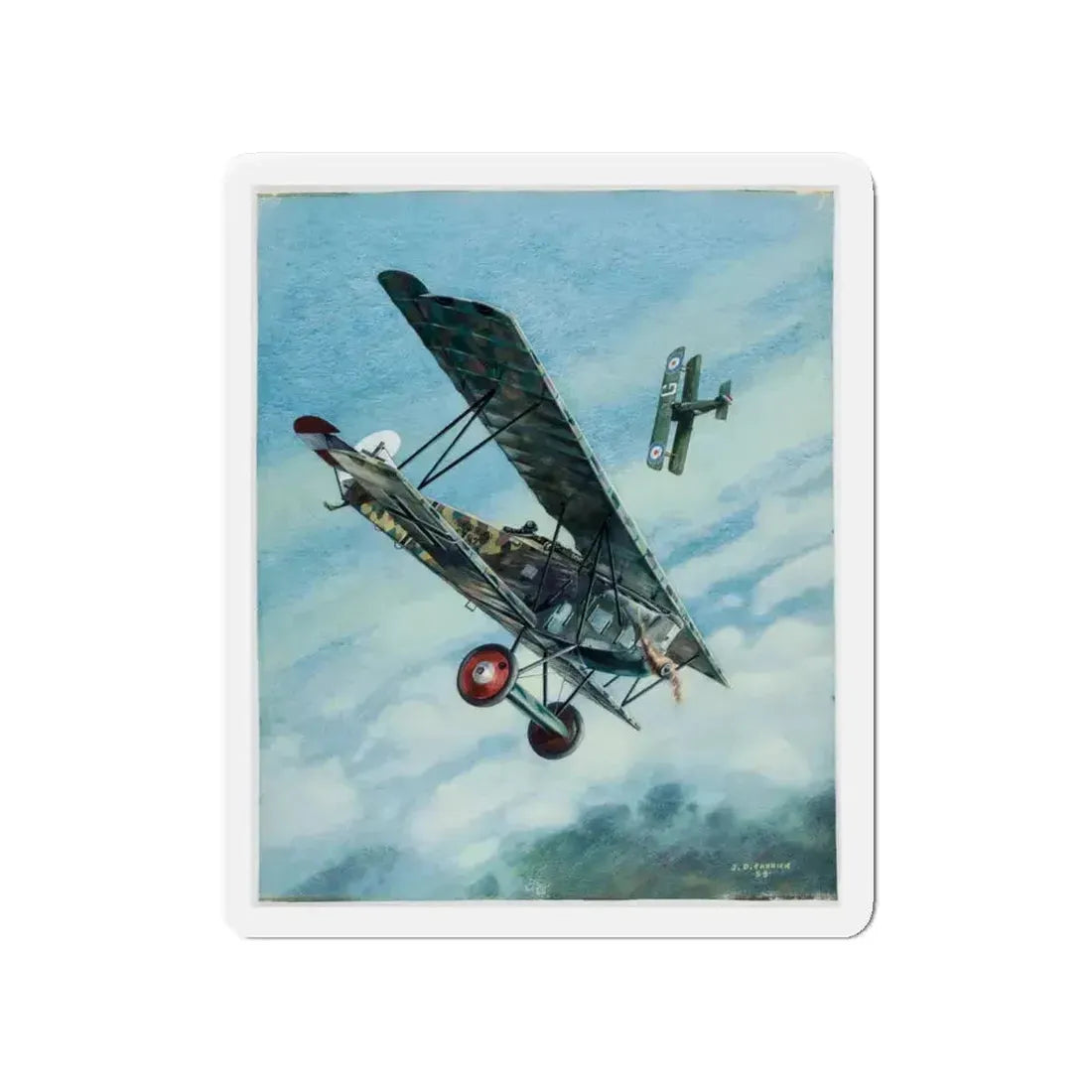 Airplane, 1958 (Magazine Illustration) Refrigerator Magnet - The Sticker Space