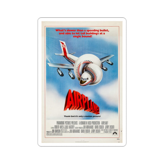 Airplane! 1980 Movie Poster STICKER Vinyl Die-Cut Decal-2 Inch-The Sticker Space