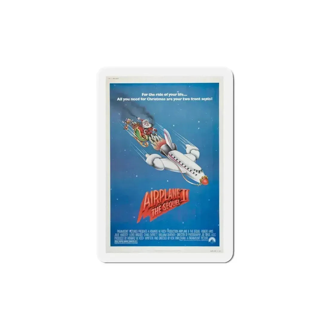 Airplane II The Sequel 1982 Movie Poster Refrigerator Magnet 5 Inch - The Sticker Space