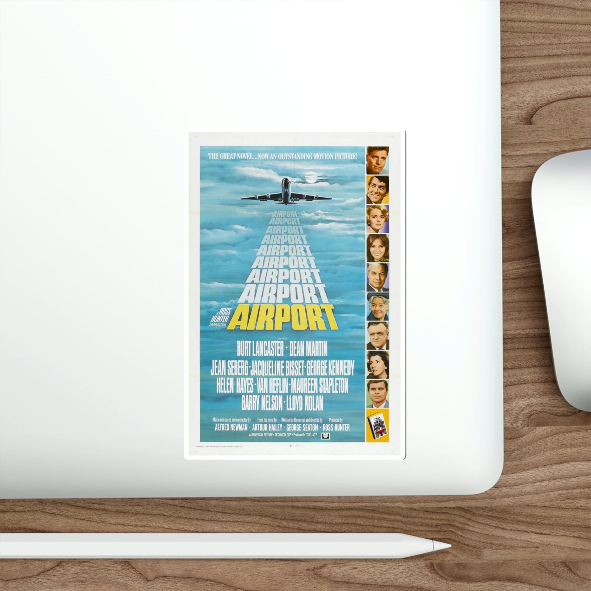 Airport 1970 Movie Poster STICKER Vinyl Die-Cut Decal-The Sticker Space