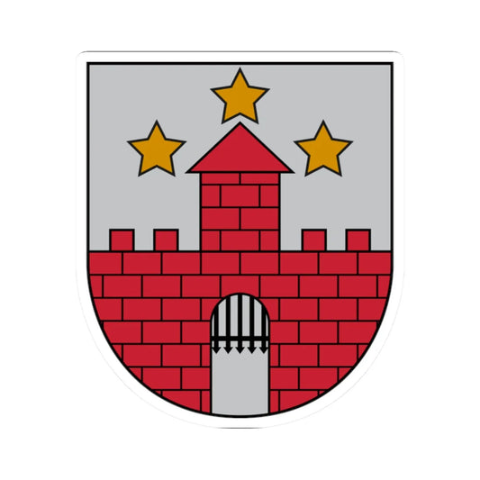 Aizpute COA (Latvia) (Coat of Arms) STICKER Vinyl Kiss-Cut Decal 2 Inch White - The Sticker Space