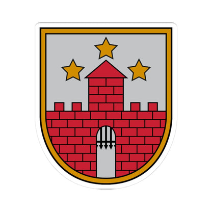Aizputes novads COA (Latvia) (Coat of Arms) STICKER Vinyl Kiss-Cut Decal 3 Inch White - The Sticker Space