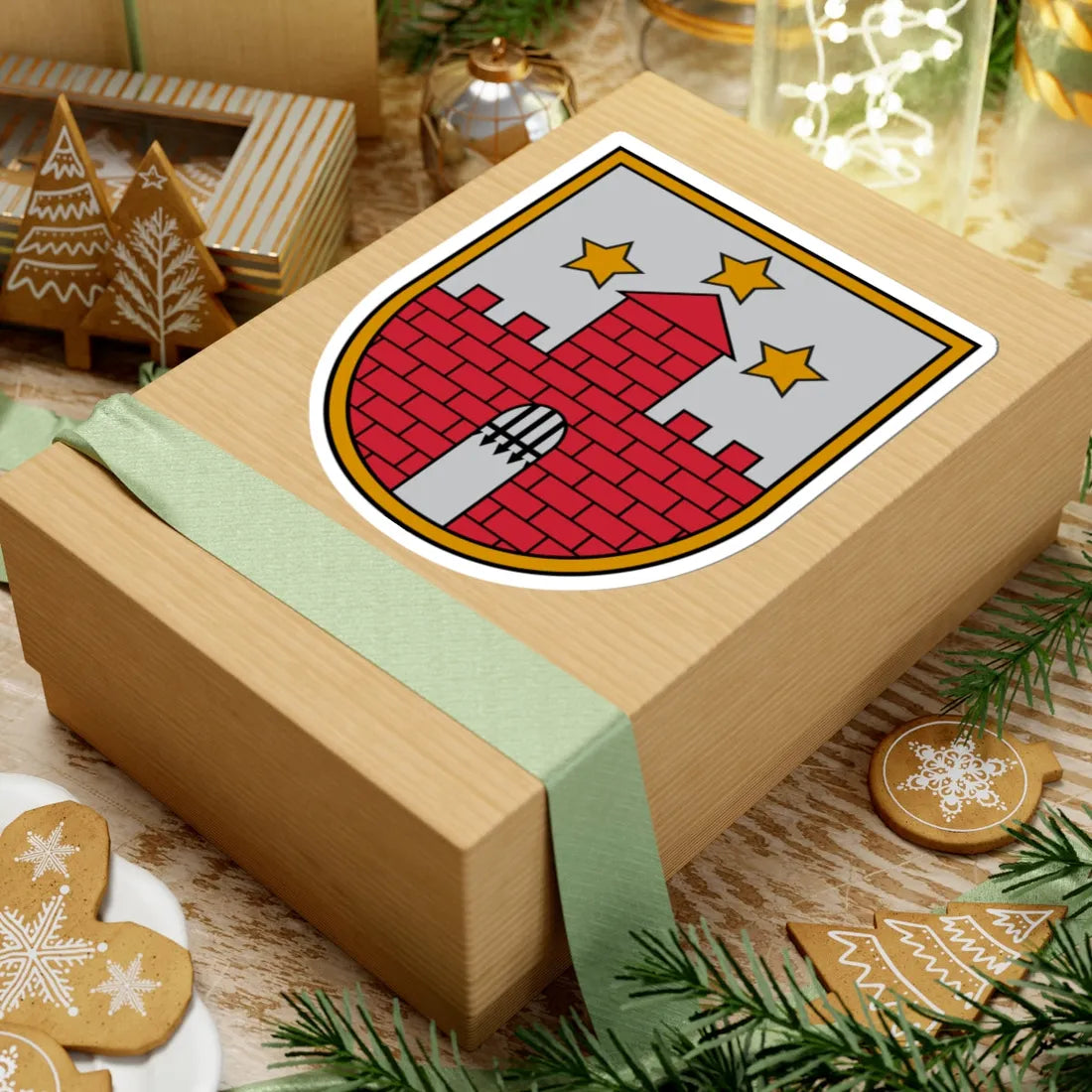 Aizputes novads COA (Latvia) (Coat of Arms) STICKER Vinyl Kiss-Cut Decal - The Sticker Space