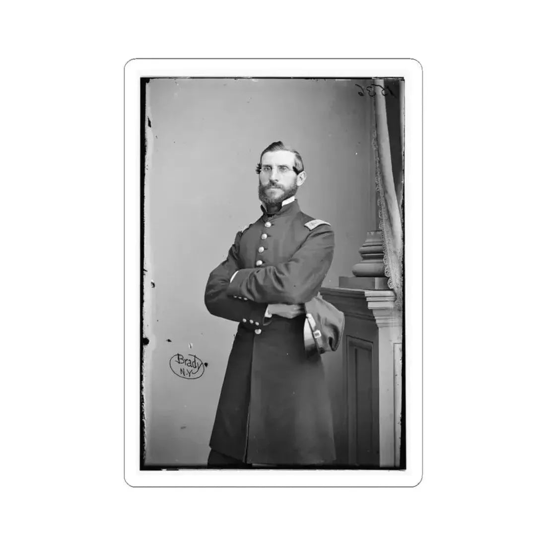 A.J. Slemmer 001 (U.S. Civil War) STICKER Vinyl Kiss-Cut Decal 4 Inch White - The Sticker Space