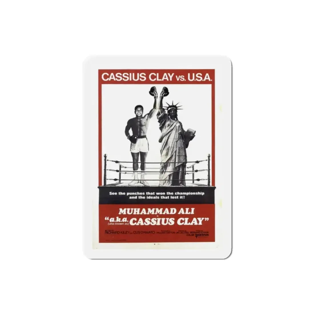 Aka Cassius Clay 1970 Movie Poster Refrigerator Magnet - The Sticker Space