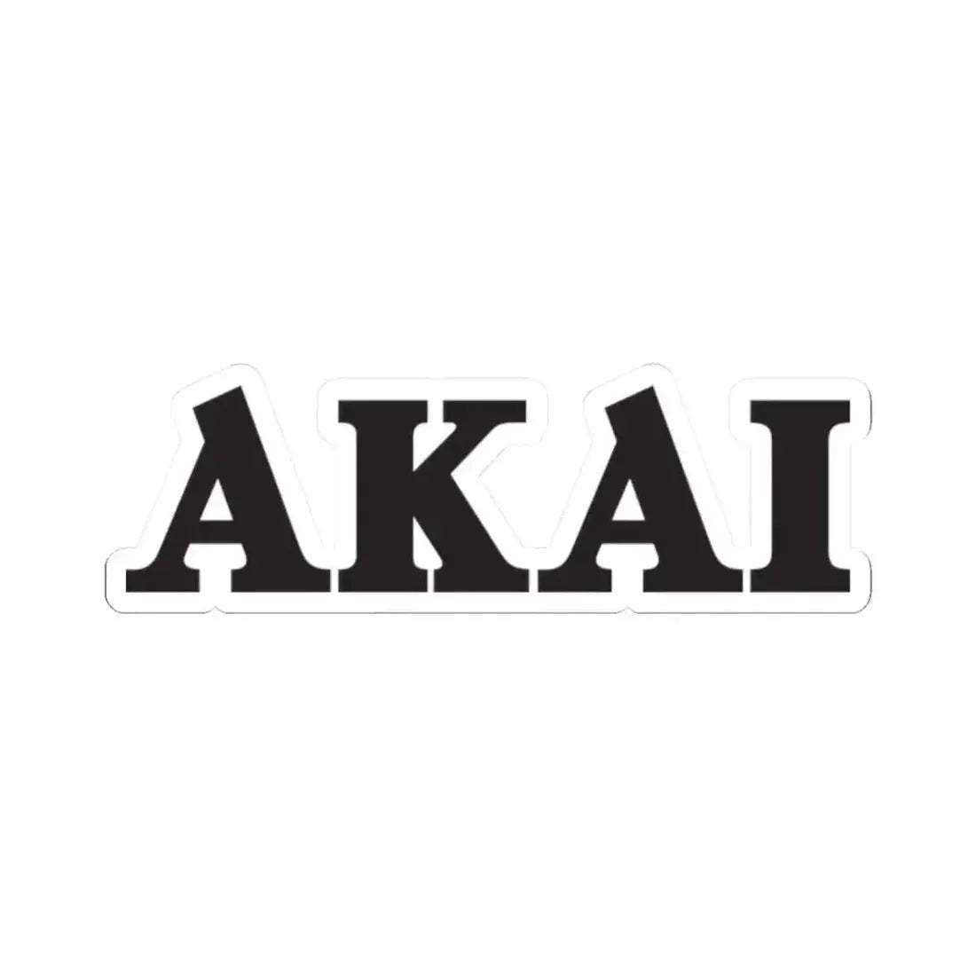 Akai (black) (Logo) STICKER Vinyl Kiss-Cut Decal 2 Inch White - The Sticker Space