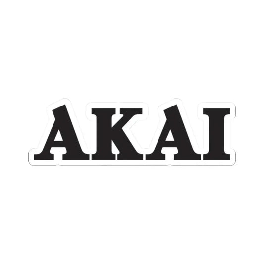 Akai (black) (Logo) STICKER Vinyl Kiss-Cut Decal 2 Inch White - The Sticker Space
